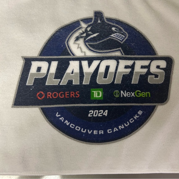 Go Canucks Go! 2024 Vancouver Canucks Playoff Game Towel - Picture 5 of 8